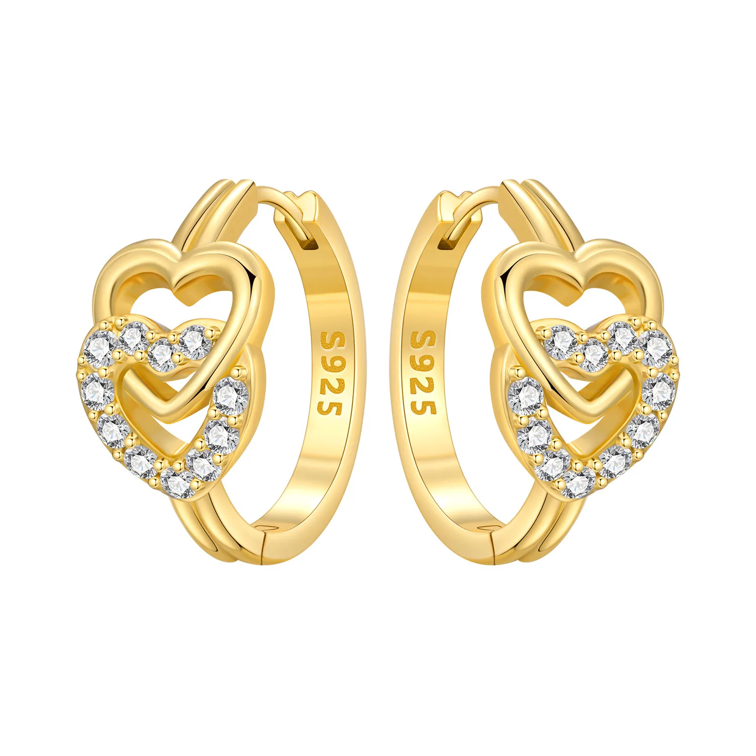 Orstarry S925 Sterling Silber 18k Gold Moderne Quadratische Ohrringe Creolen Für Frauen Schmuck Original Trendy Jahrestag Geschenke