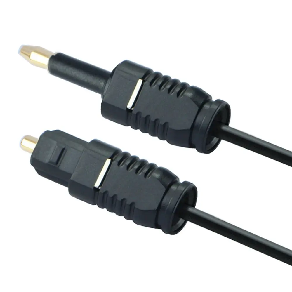Gold-plated Connector SPDIF Line Optical Fiber Cord 3.5mm to Toslink Audio Cable For Speaker Blu-ray Player Power Amplifier