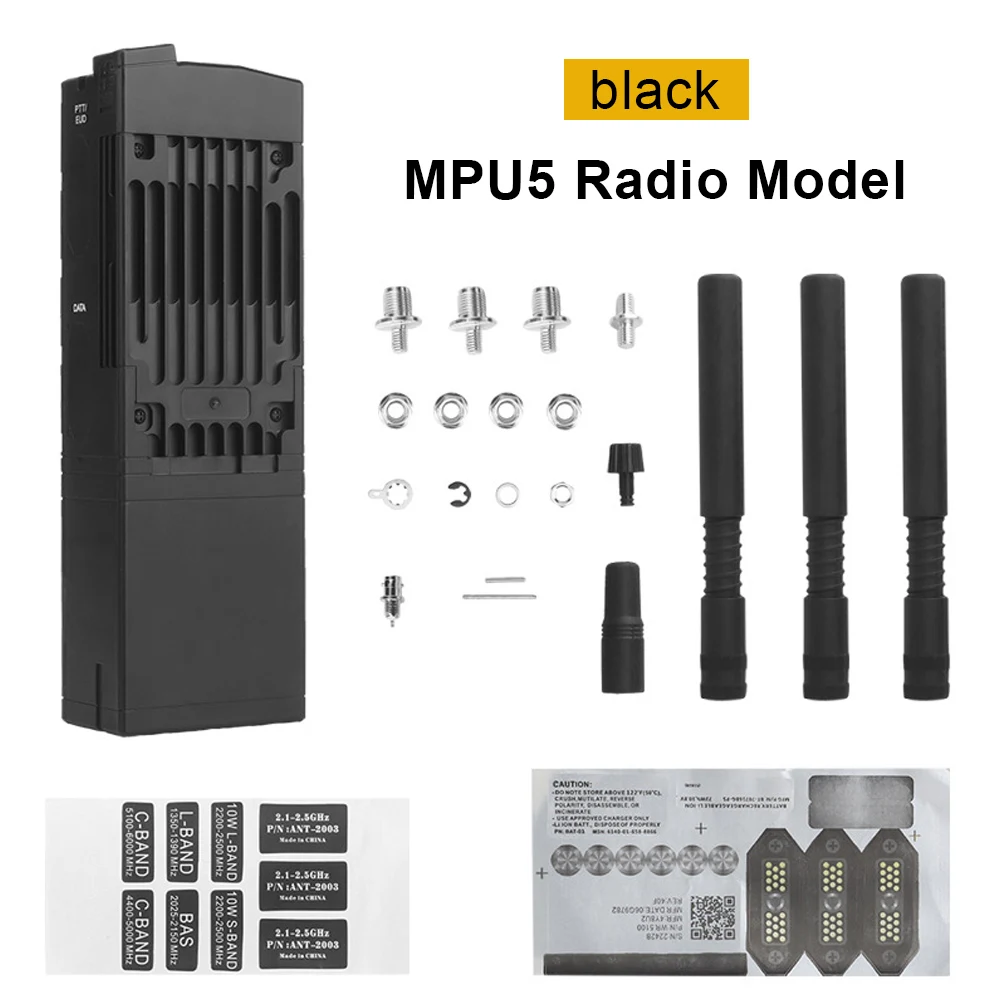 MPU5 Dummy Tactical Model DIY Walkie-Talkie Transceiver Interphone Dummy Model Radio Walkie-Talkie Seal Case Used To DIY