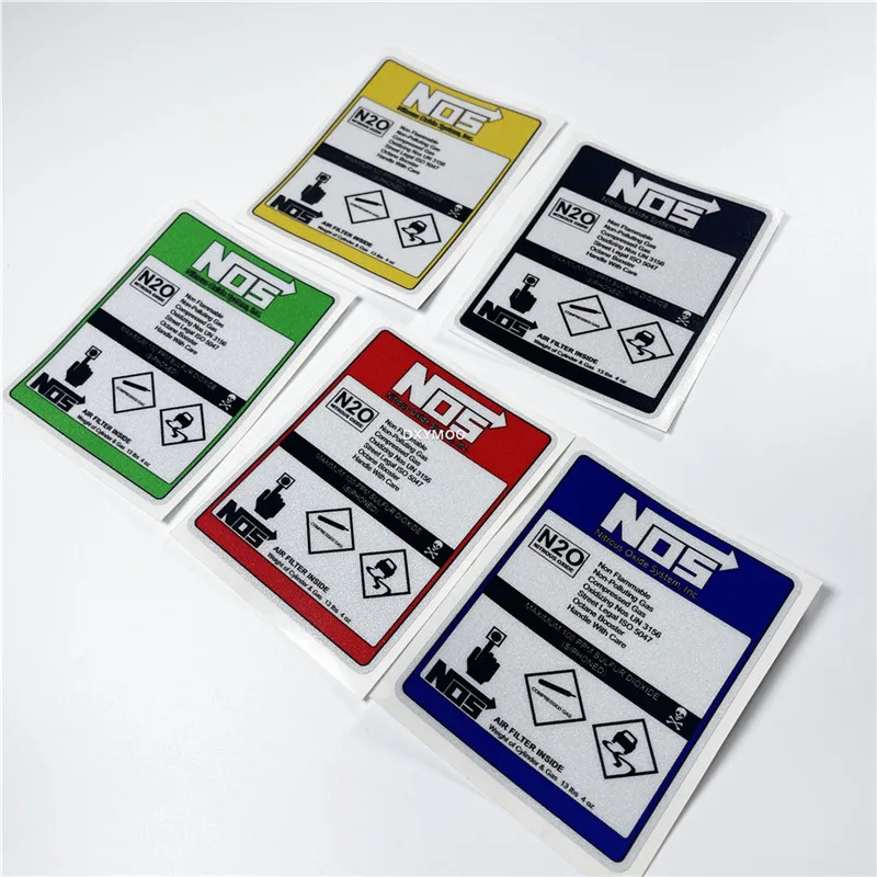 

1pc NOS Nitrous System Vinyl Sticker Waterproof Scratch Cover Decal for Motorcycle Car Body Window 10x8cm