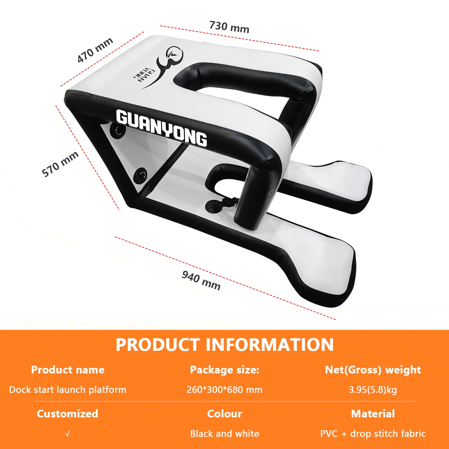 2026 New Launch Inflatable Dock Hydrofoil Surfing Tool Accessory Foils Docking Station Launch Water Sports Pumping Foil Surfing