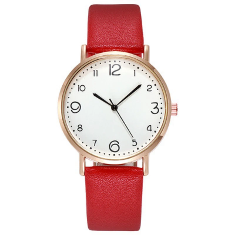 Fashion Simple Leather Strap Watch Quartz Wristwatches Women\'s Casual Student Quartz Women\'s Watch Business Clock reloj mujer