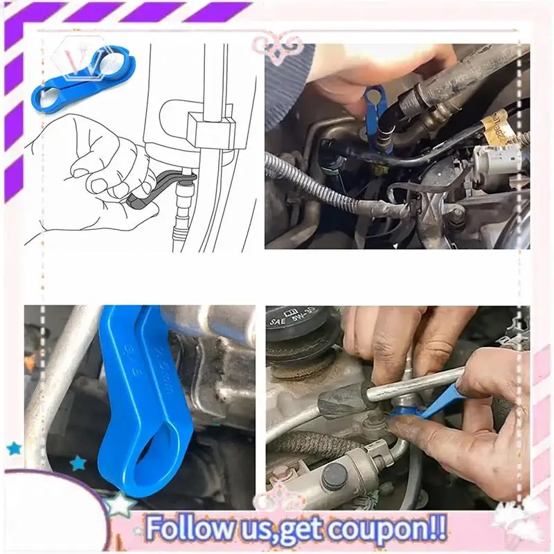 A76T-AC Strumento di disconnessione della linea del carburante Kit di tubi flessibili di raccordo a disconnessione rapida della linea del carburante universale Strumento di rimozione del tubo del radiatore dell'olio