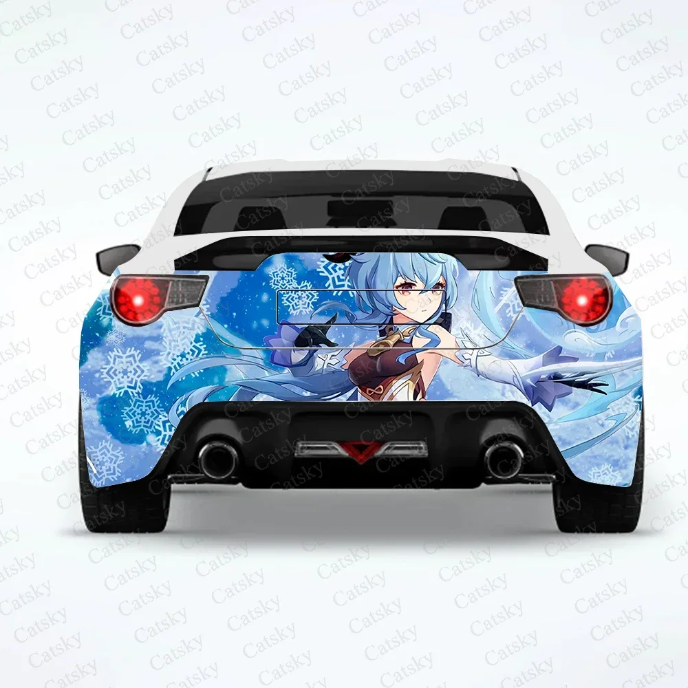

Ganyu Genshin Impact anime car sticker rear car rear modification custom suitable for SUV car truck packaging sticker decal
