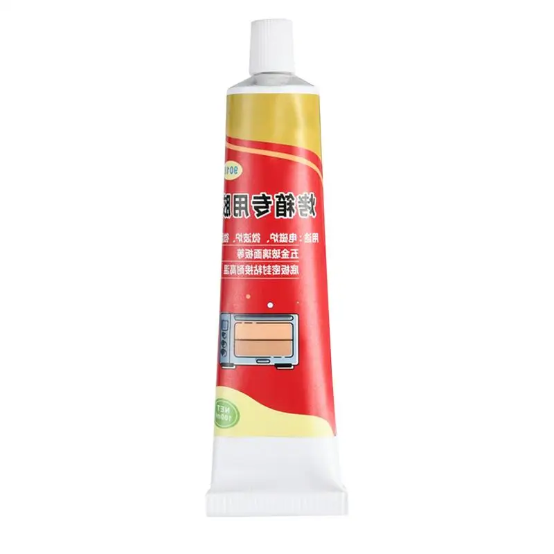 Oven Adhesive 100ml Heat Resistant Microwave Panel Sealant Leak-Proof Fast Drying Sealant For Induction Cooker Maintenance