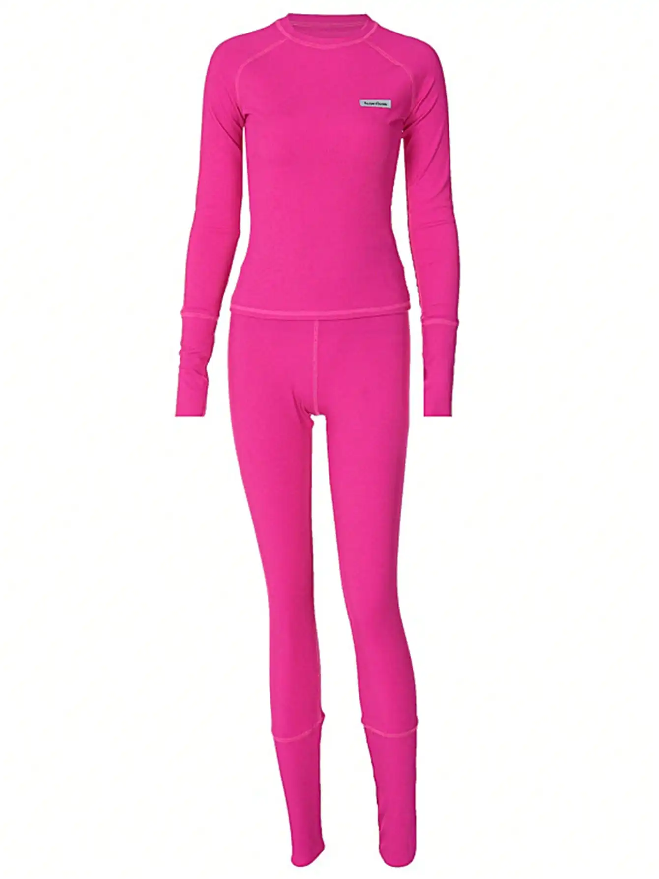 Ensemble de 2 pièces pour femmes, haut moulant à manches longues raglan orné de lettres et leggings