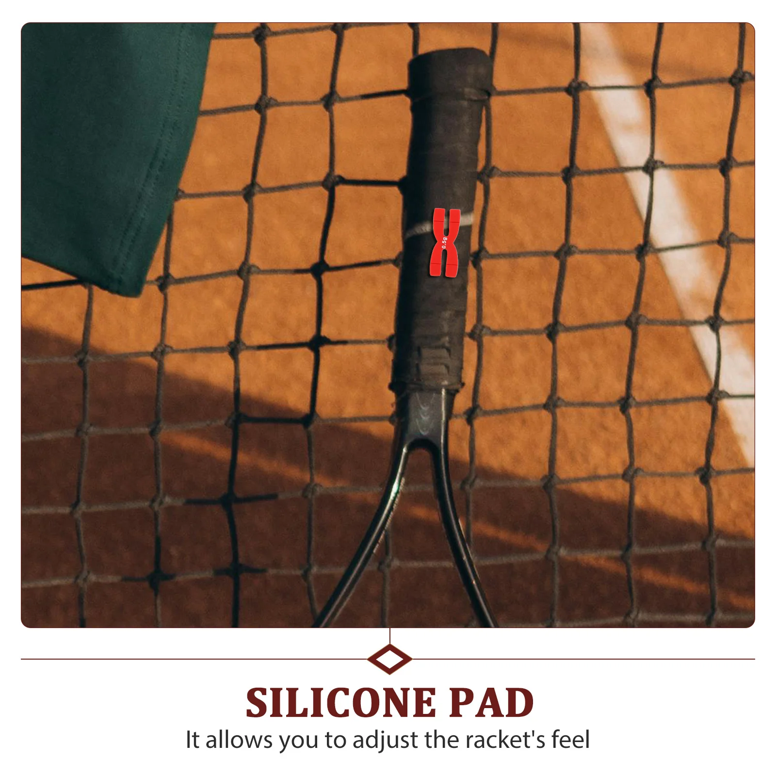 

2Pcs Silicone Weighted Pad for Tennis Racket H Shaped Balance Plate Enhance Stability Racket Supplies