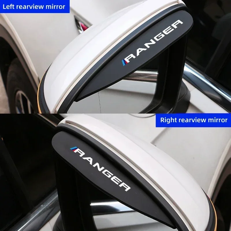 For Ford Ranger T9 Rapotr Rearview Mirror Rain Eyebrow Car Rearview Mirror Rain Shield Car Decorative Accessories view 4