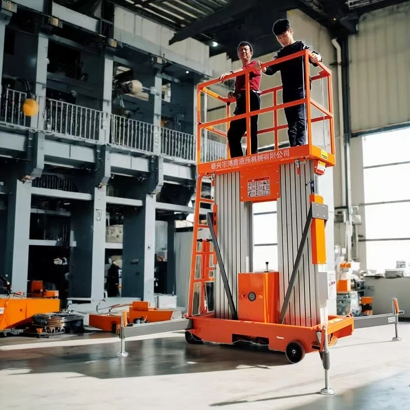 Hydraulic Mobile Aluminum Alloy Two-Post Lift Platform for Vehicle Maintenance and Garage Workshop