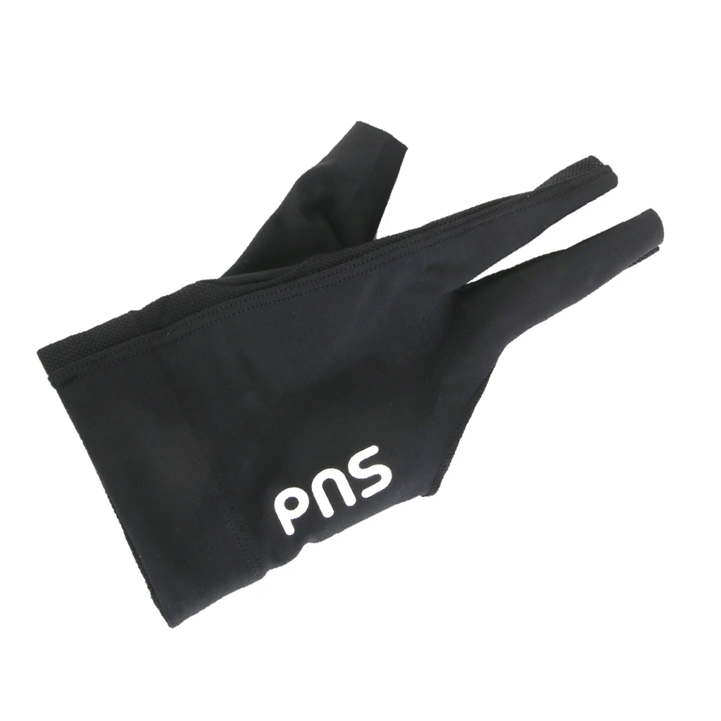 

Black Spandex Pro Player Snooker Billiard Cue Glove Right Hand Three Finger