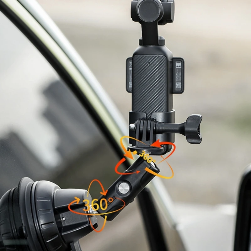 

Vehicle Window Mount Base 360 Degree Adjust for Pocket 3 Action Camera Drop shipping