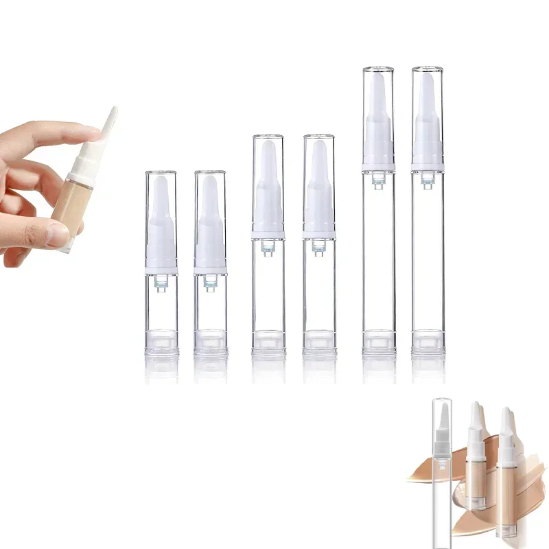 

30Pcs 5ml/10ml/15ml Eye Cream Vacuum Bottle Empty Bottles Travel Skin Care Products Serum Storage Plastic Dividing Lotion