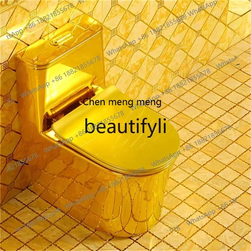 ss8350 European flush golden toilet super swirl large pipe toilet deodorant toilet