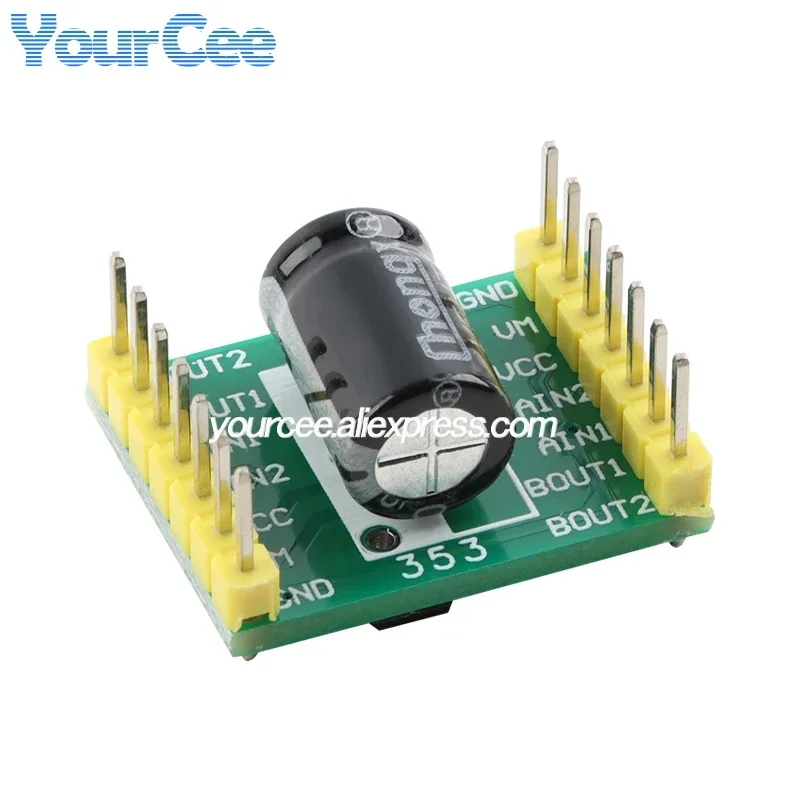 5pcs/1pc A4950 dual channel way motor drive module 7.6v-30v DC brushed motor drive board module super TB6612