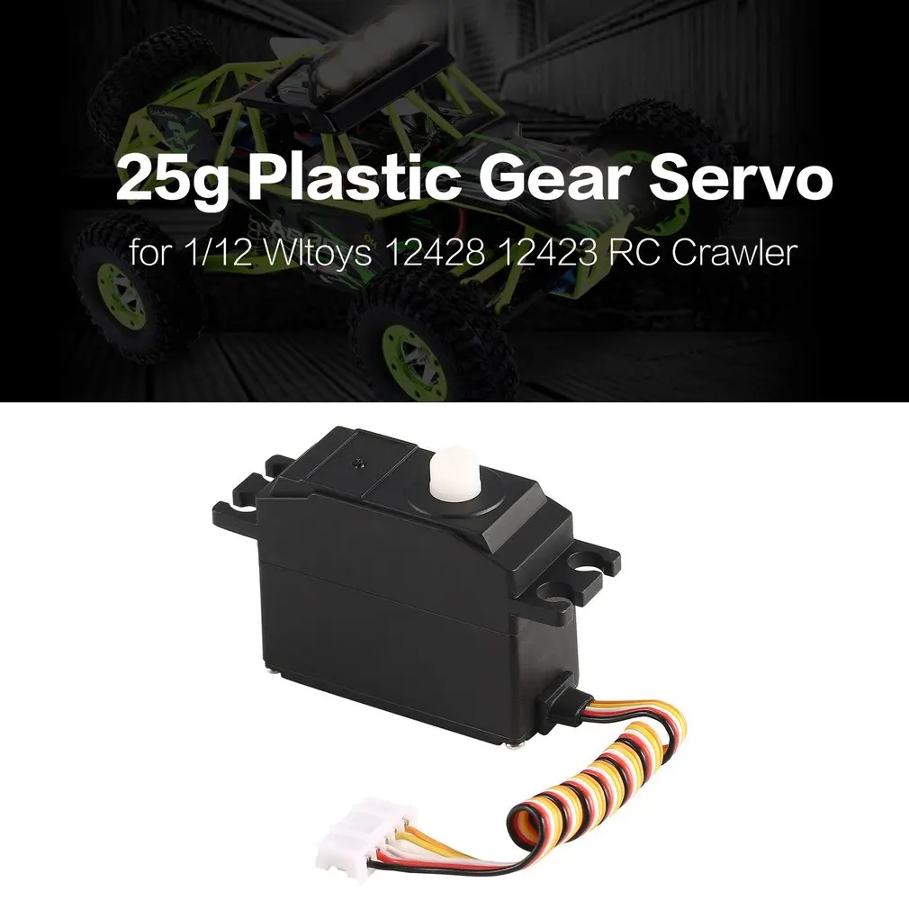 

Plastic Gear Servo for 1/12 Wltoys 12428 12423 RC Car Truck Model Steering Parts RC Toys Accessories Wholesale Dropshipping