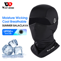 WEST BIKING Summer Breathable Cycling Cap Anti-UV Balaclava Men Full Face Mask Bicycle Motorcycle Running Cooling Sport Gear