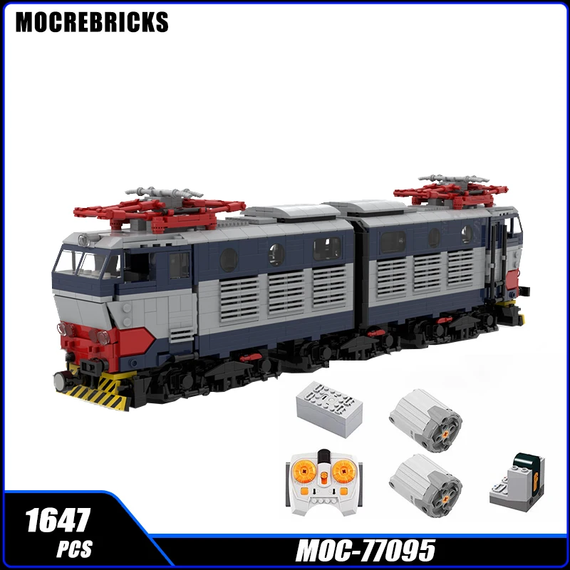 MOC-85658 Technology Electric Remote Control Train FS E656 Passenger Vehicle Building Block Assembly Model Bricks Toy Kids Gifts