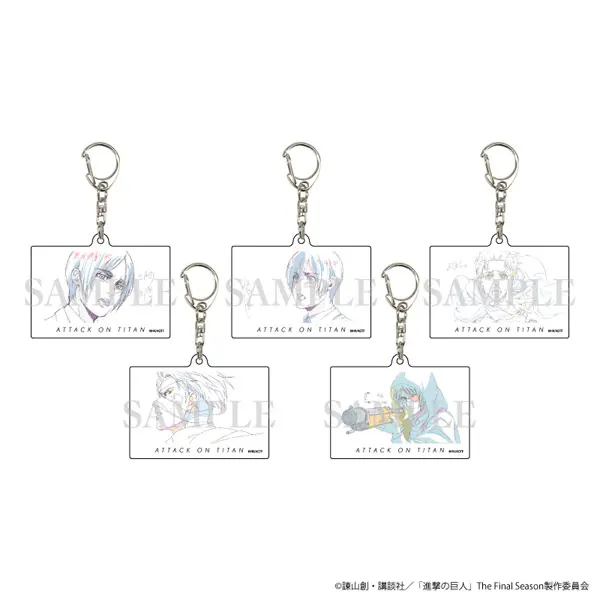 Japan Goods Attack On Titans Finally Season Exchange Type Acrylic Pendants Stands