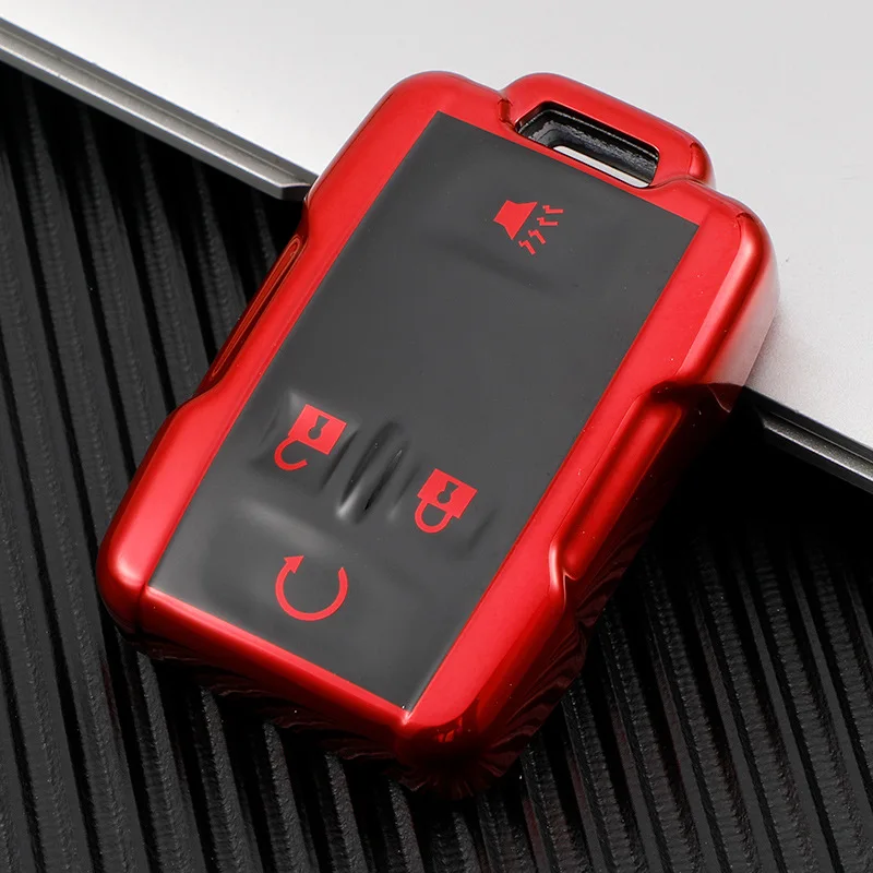 

For Chevy Colorado LT Silverado GMC Canyon Sle Sierra 3500HD 2016 2017 2018 Car Key Case Cover Shell Holder Keychain Protector