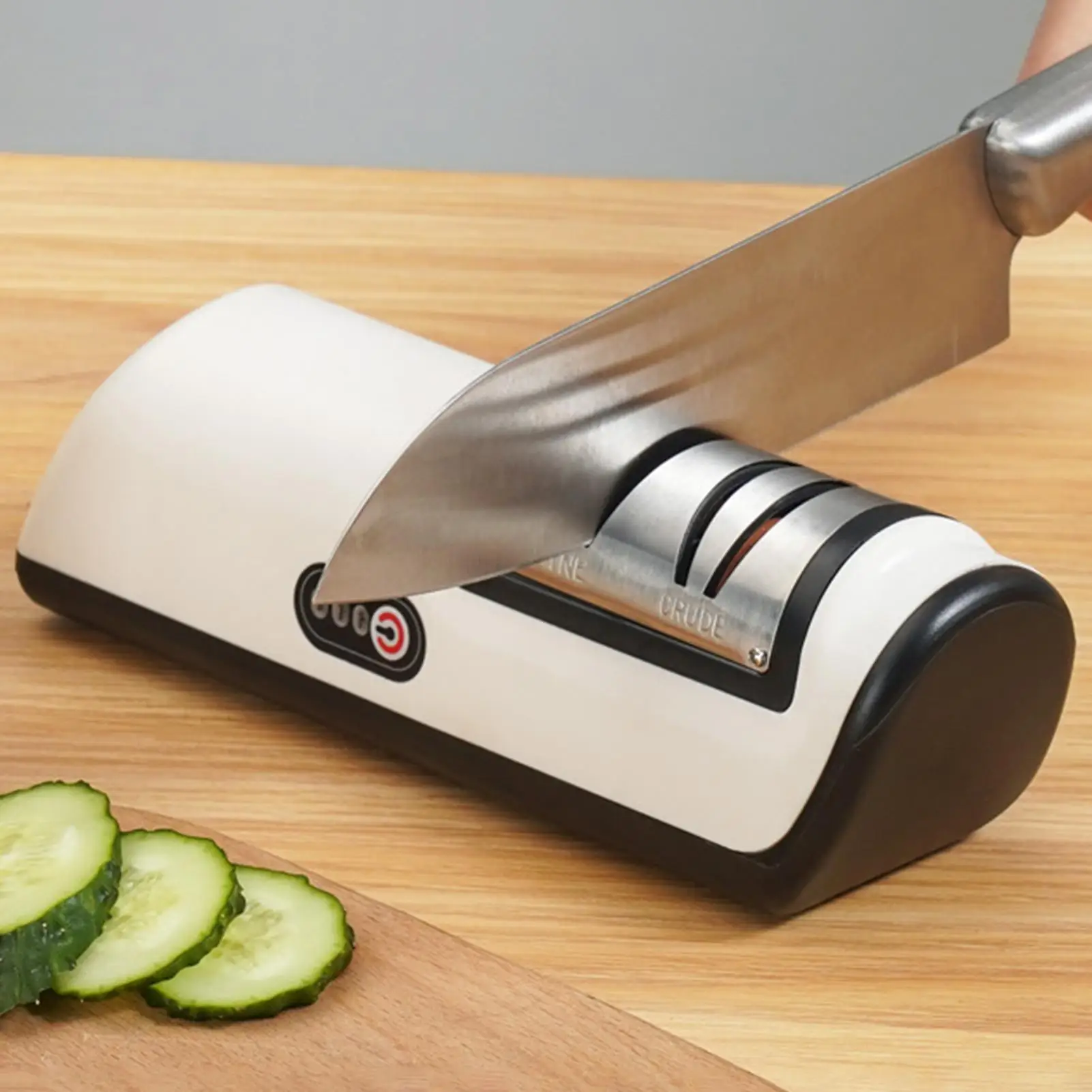 

Chef Cutter Sharpener 3-Stage Scissor Grinding Stone USB Charging Automatic Cutter Sharpening Tools For Polishing Razor Kitchen