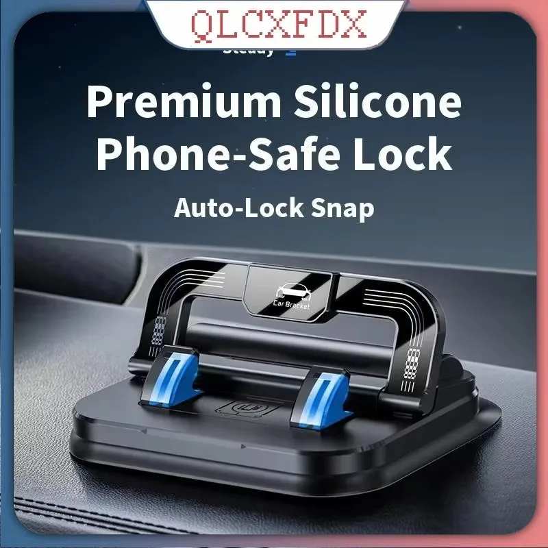 

360° Rotatable Car Phone Holder with Number Plate Dashboard Mount Easy Install Vehicle Clip for Navigation Hands-Free Driving