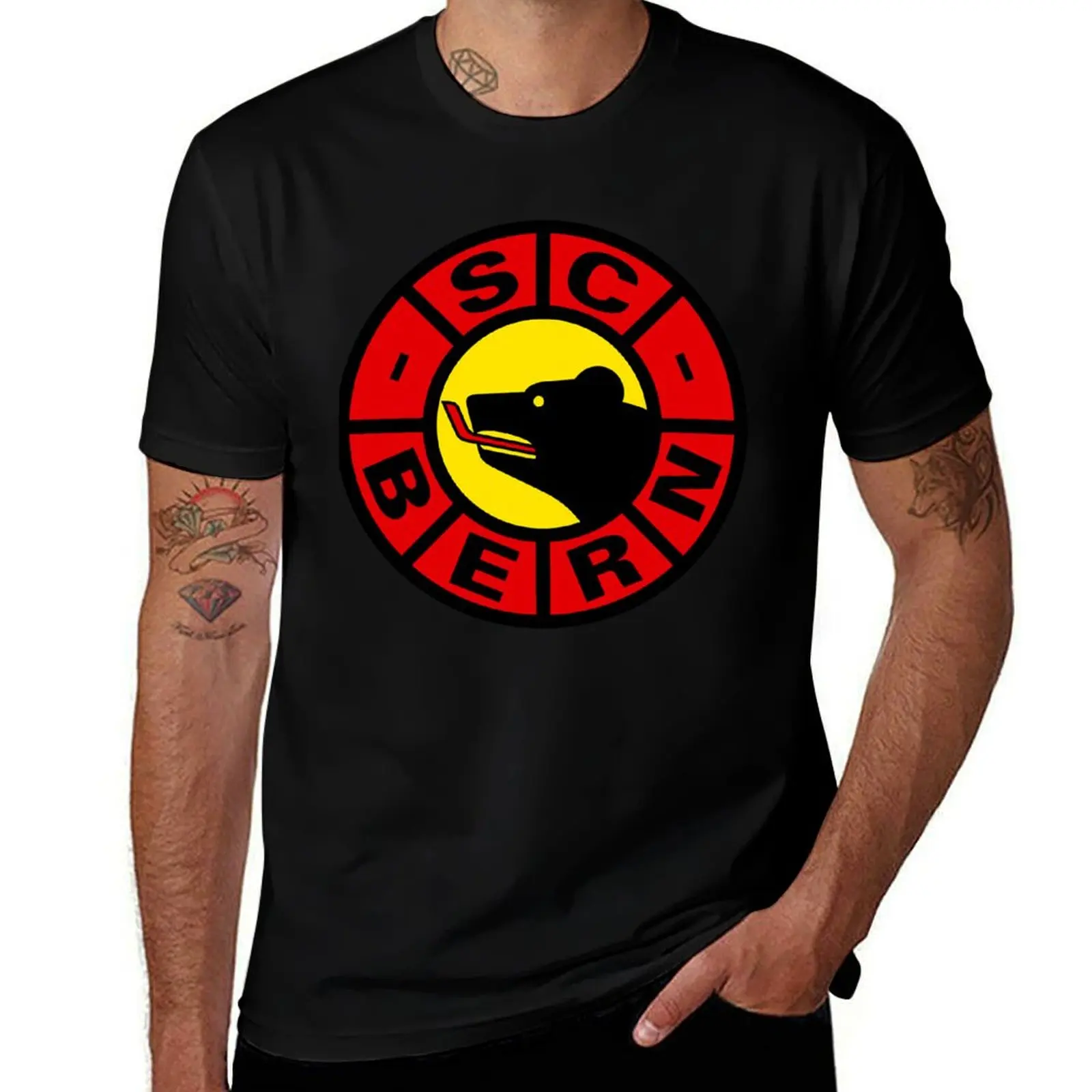 SC Bern Swiss Ice Hockey Sports Fans T-Shirt Breathable Lightweight Summer Top