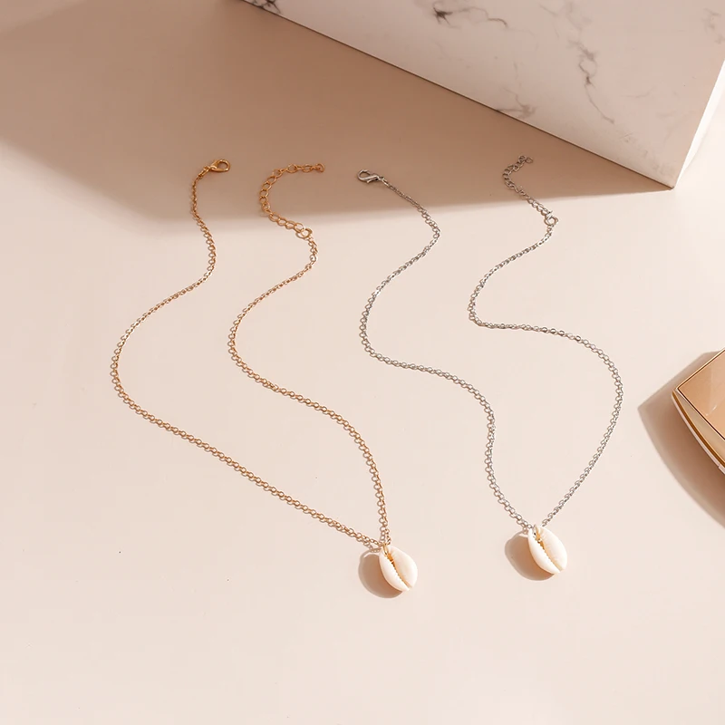 Aihua Mode Strand Muschel Halsketten Sommer Muschel Muschel Halskette für Frauen Mädchen Böhmen billige Schmuck Geschenke – Detail 3