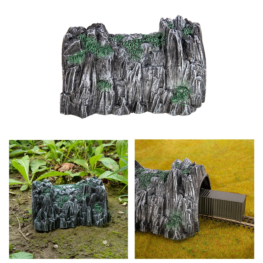 Simulation Miniature Cave Model Rockery Tunnel Track Train For Making Diy Sand Table Railway Accessories Scene Layout Materials