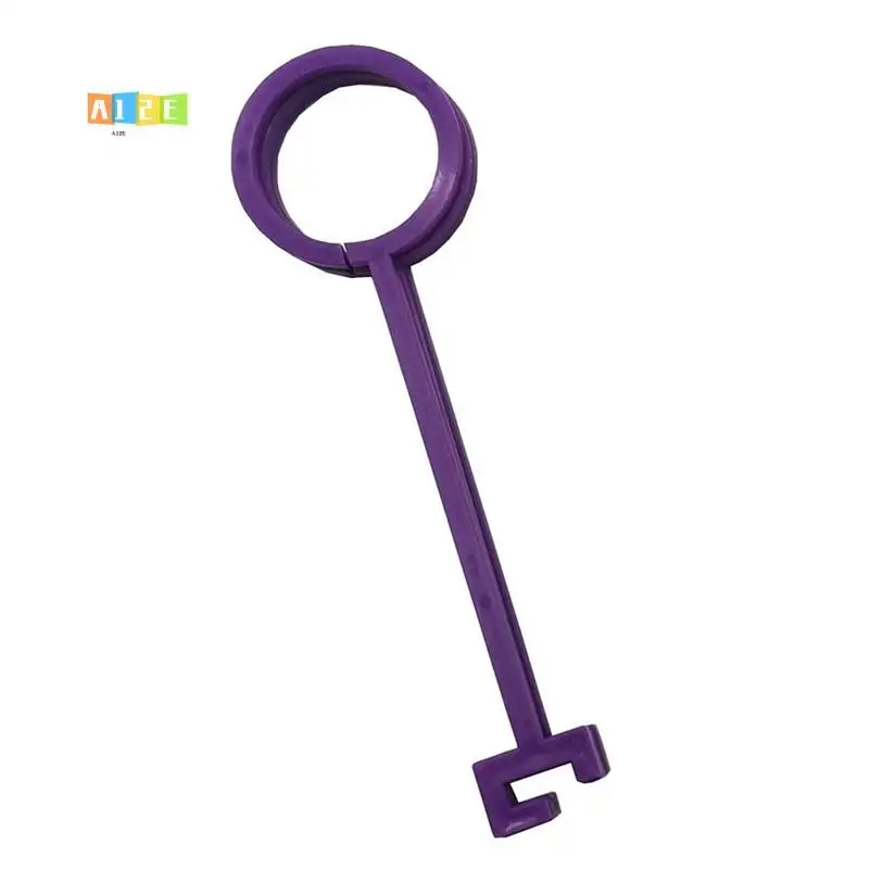 

A12E-50Pcs Target Hanger Target Hook Clip Gong ABS Target Hanging Pipe Target Holders DIY Assembly Stand Kit Purple