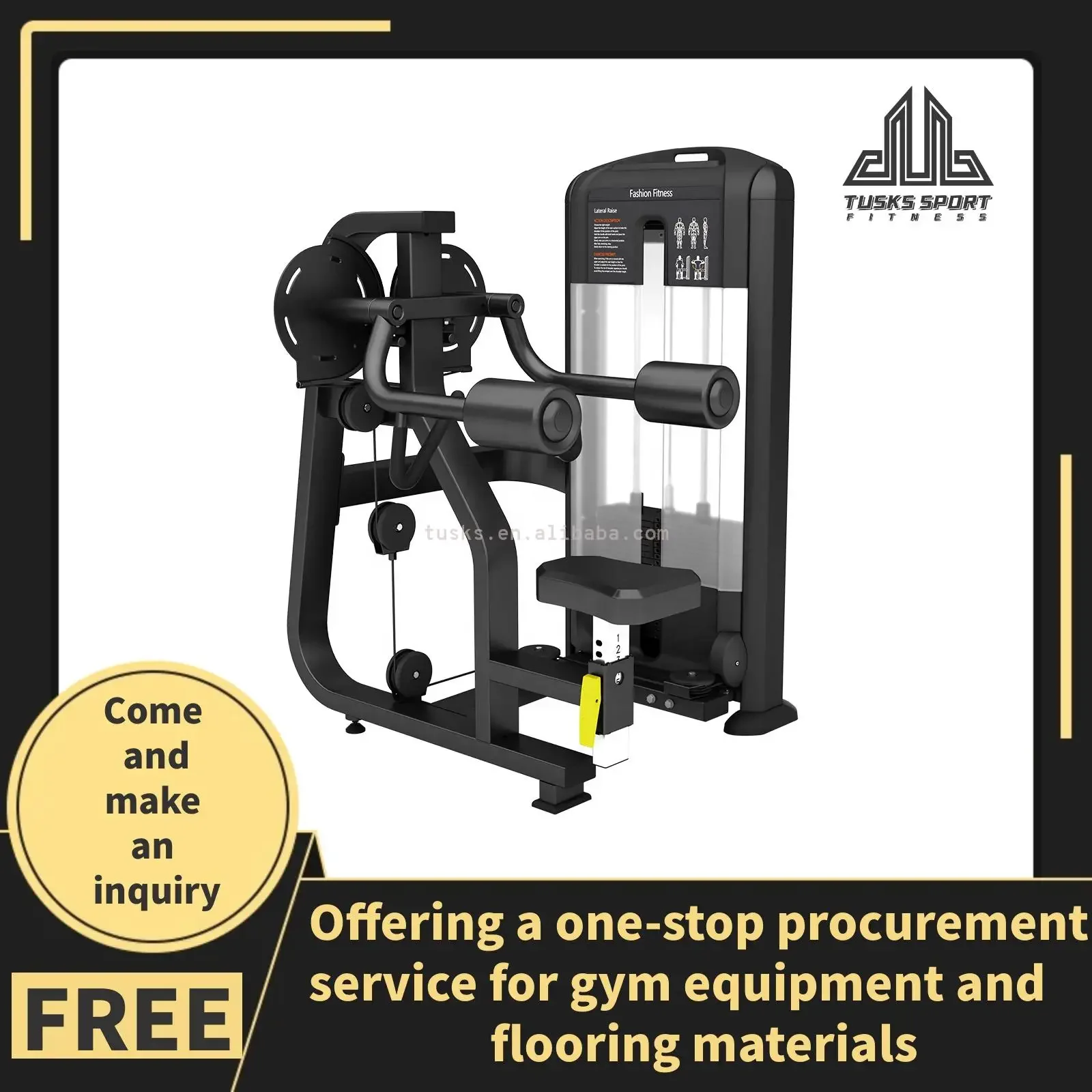 Pin Load Selection Machine, Exercise Pin Load Selection Shoulder Press Gym Fitness Equipment Lateral Raise Machine For Gym