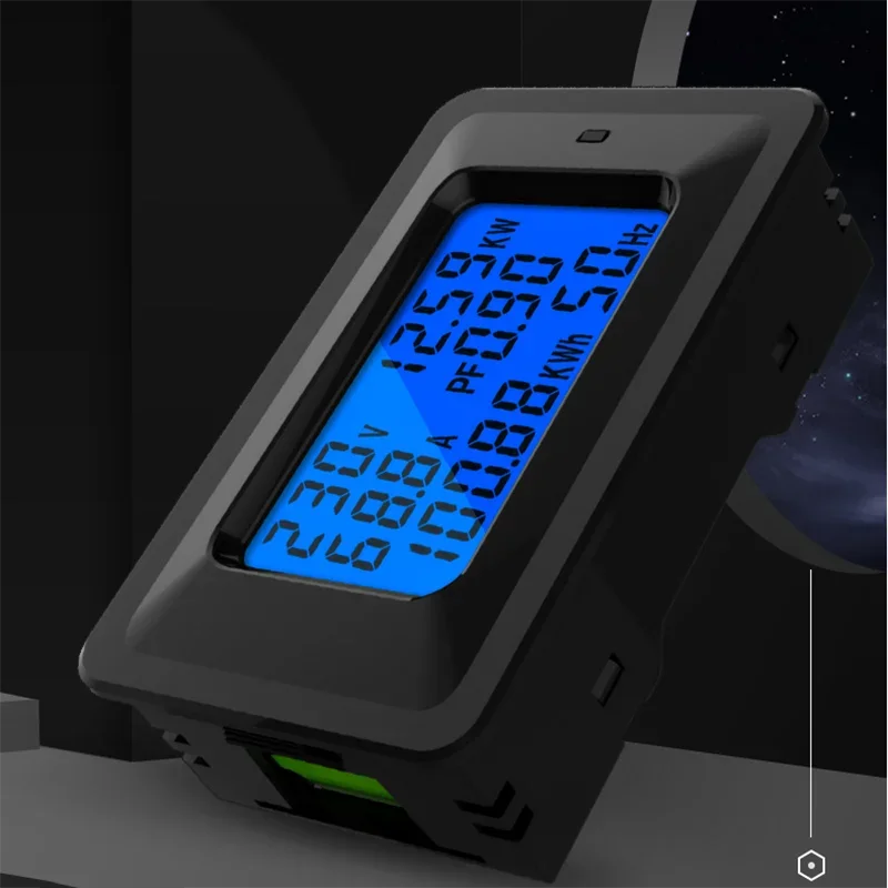 الفولتميتر الرقمي مقياس التيار الكهربائي اختبار الطاقة مقياس الطاقة المنزلية متعددة الوظائف عداد كهربائي الفولتميتر تستر كاشف المؤشر #2