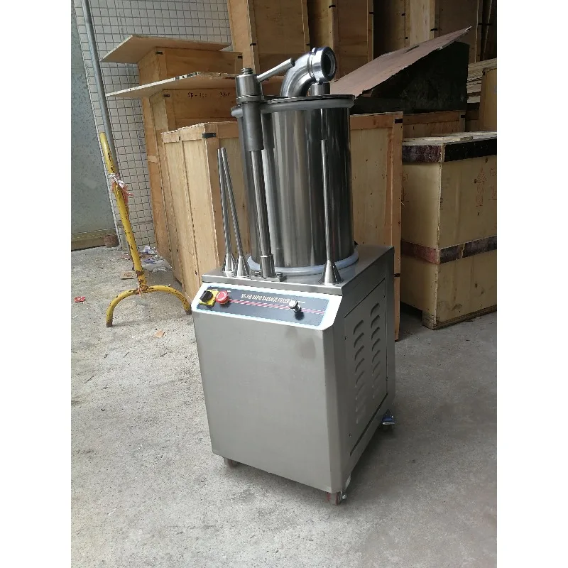 Efficient Hydraulic Sausage Filling Machine Automatic Sausage Stuffer Device Food Shop Applicable with Core Motor Component