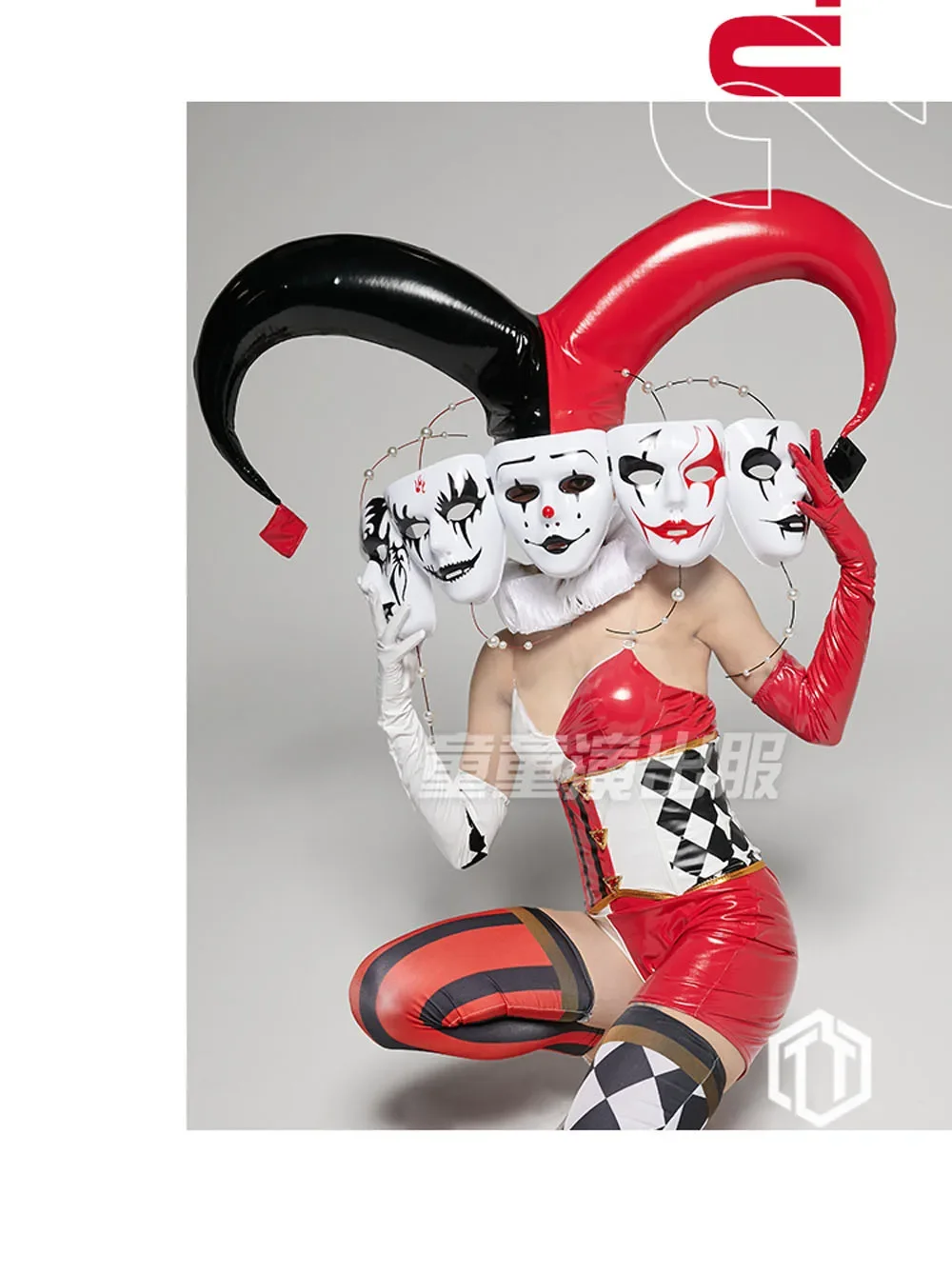 หญิง Multi-faceted Clown Gogo เครื่องแต่งกายเซ็กซี่ผู้หญิงไนท์คลับเต้นรําสวมชุดความคมชัด DS ชุด