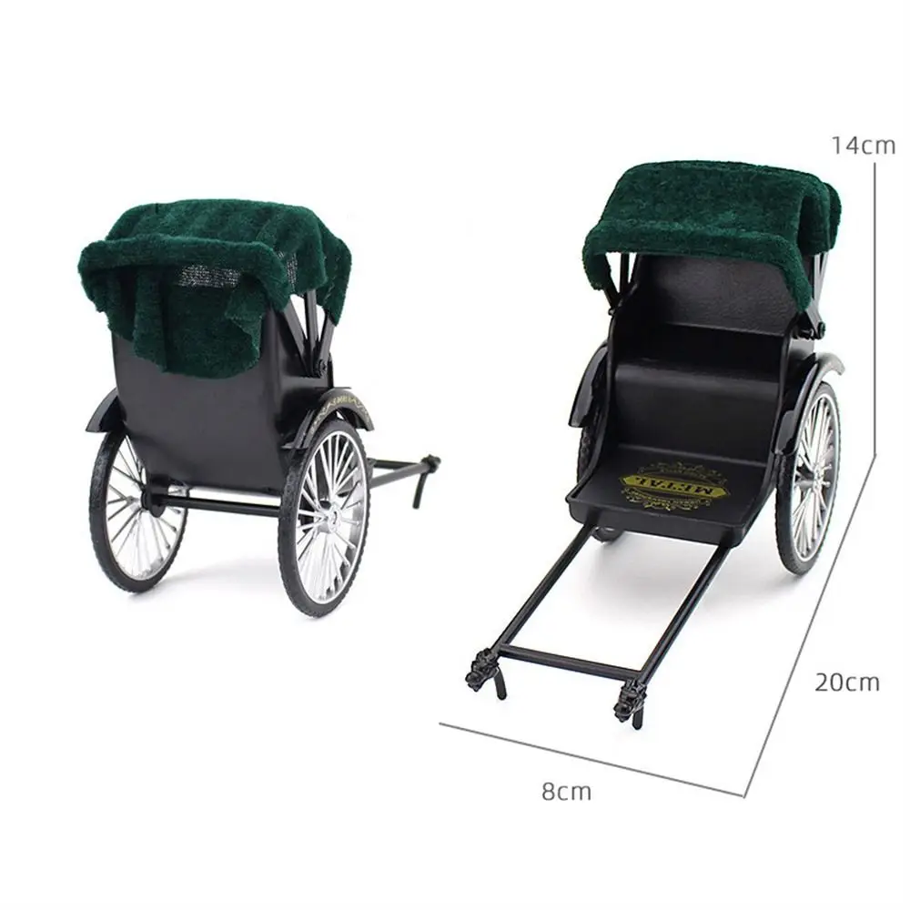 نموذج دراجة ثلاثية العجلات كلاسيكي عتيق ثلاث عجلات نموذج مصغر محاكاة دراجة ثلاثية العجلات لعبة معدنية دييكاست 1:12 نموذج مصغر للدراجة #5