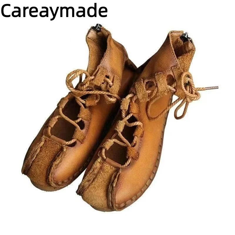 

Careaymade-Women Moccasins Natural Genuine Leather Designer Soft Flats Loafers Comfy Ladies Females Fashion Shoes warm boots