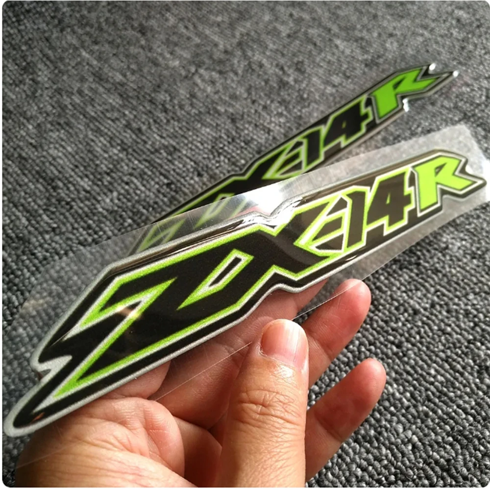 Motorcycle For Kawasaki Ninja ZX-14R ZX14R ZX 14R Fairing Decoration Decal Gas Knee Tank Pad Stickers Emblem Badge Logo