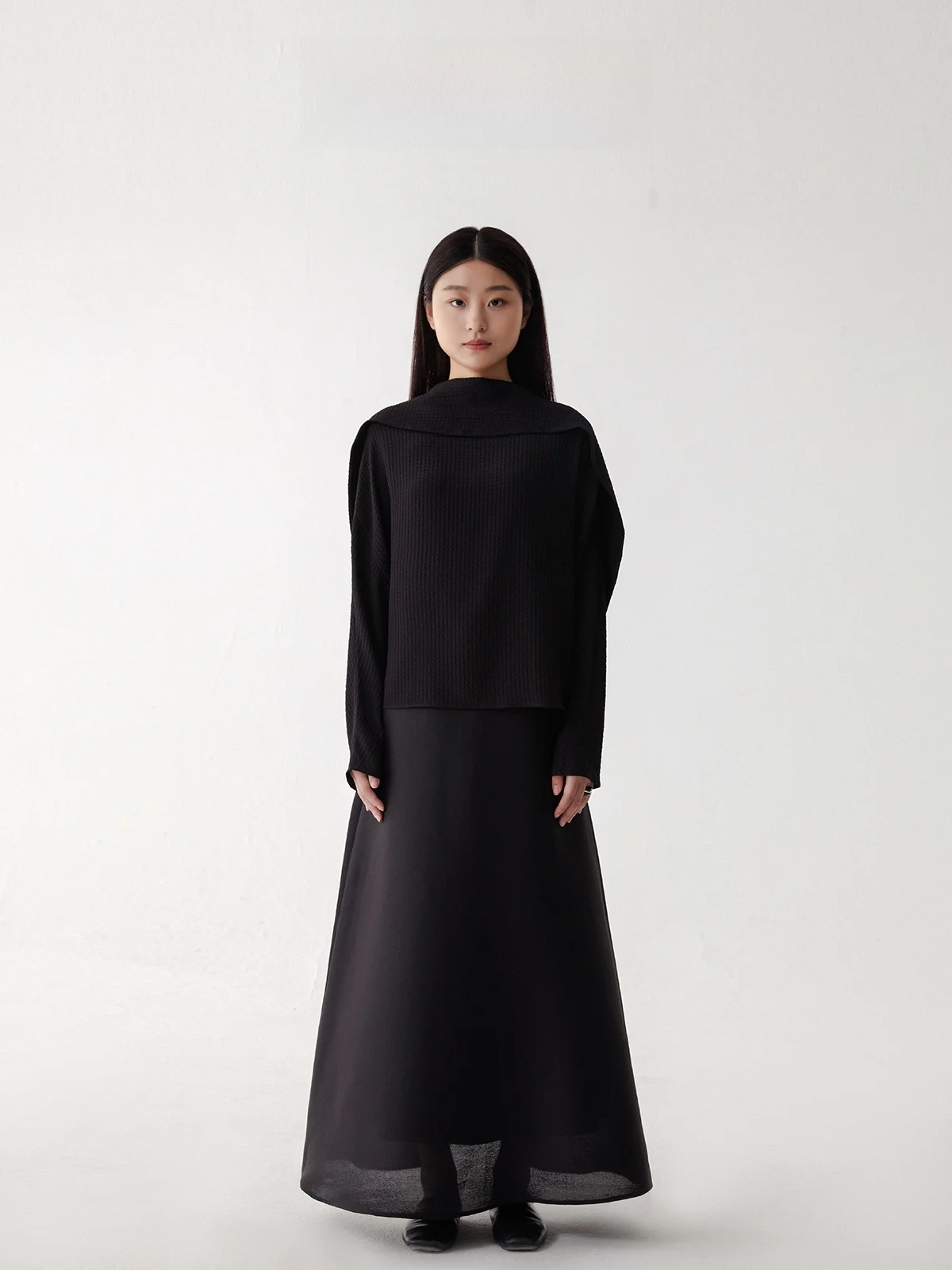 

Defective Silk irt 9 Momme Silk Genuine Silk Top Heavyweight Original Design Slim Fit Long Sve Spring Faion