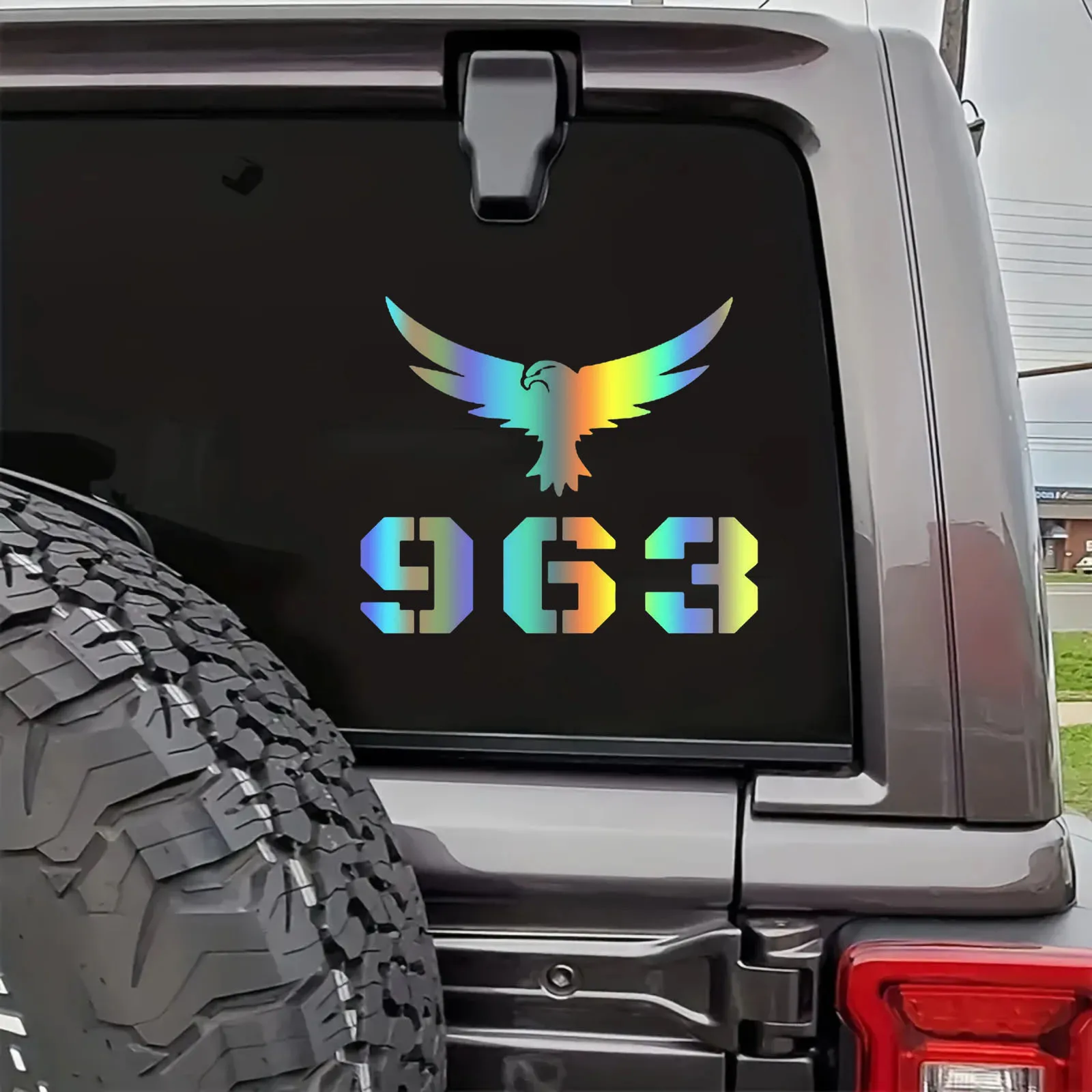 الأزياء 963 النسر خريطة سيارة ملصق ملصق حائط من الفينيل للماء السيارات على باب السيارة الوفير النافذة الخلفية الديكور #5