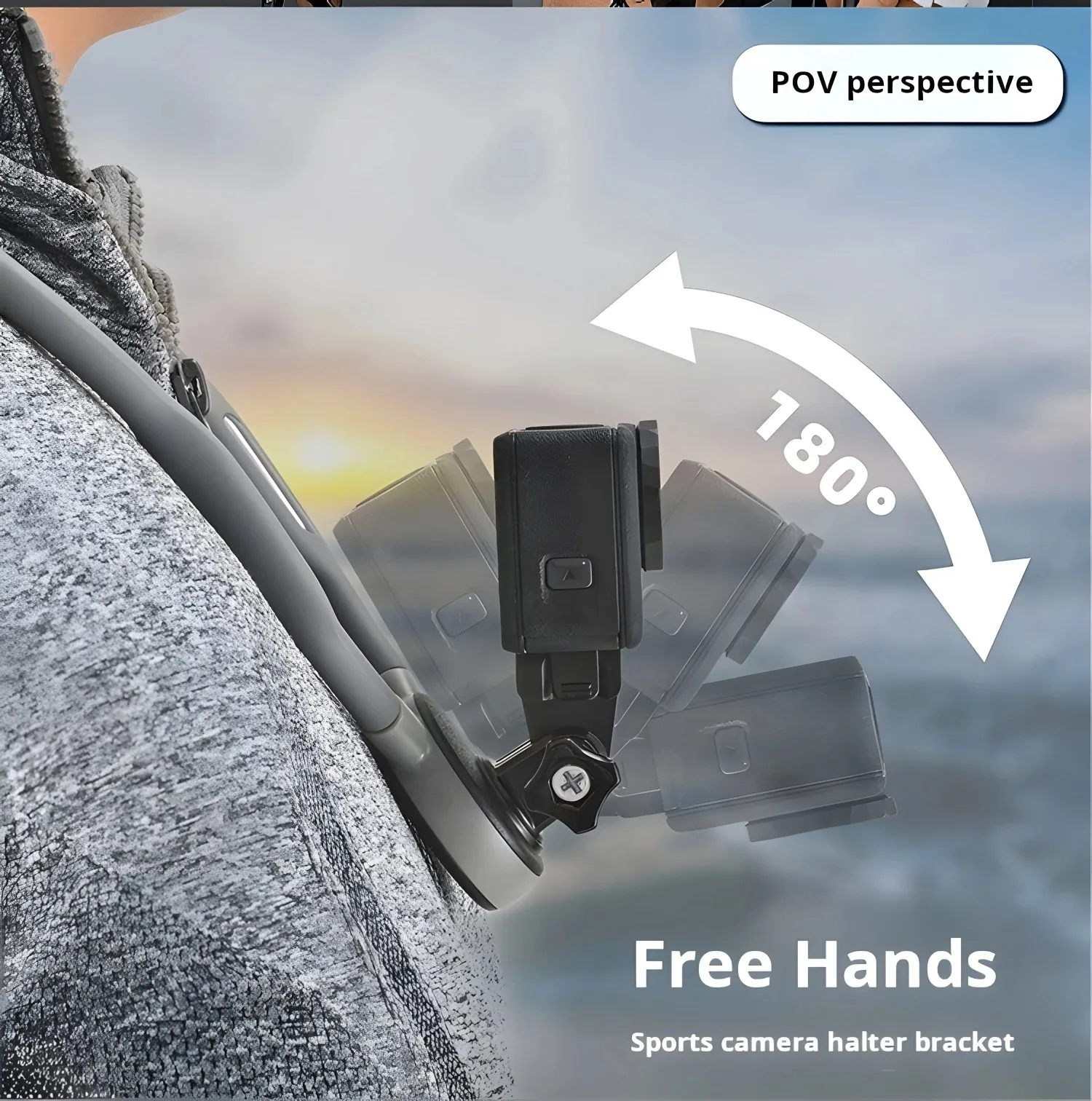 Silicone Neck Mount Soft for Gopro Hero 13 12 11 10 9 8 DJI OSMO Action 5 4 3 Insta360 X5/X4/X3 Mount Go Pro Accessories view 3
