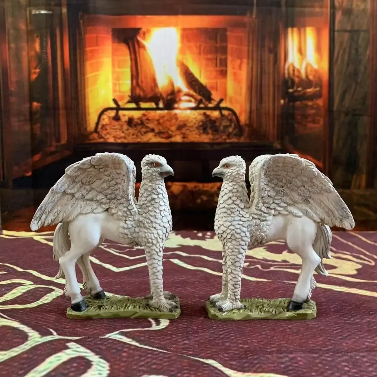 Anime nuevo chico mágico juguetes película periférica dibujos animados Chocolate Rana Buckbeak adorno de resina Fans colección de cumpleaños regalo