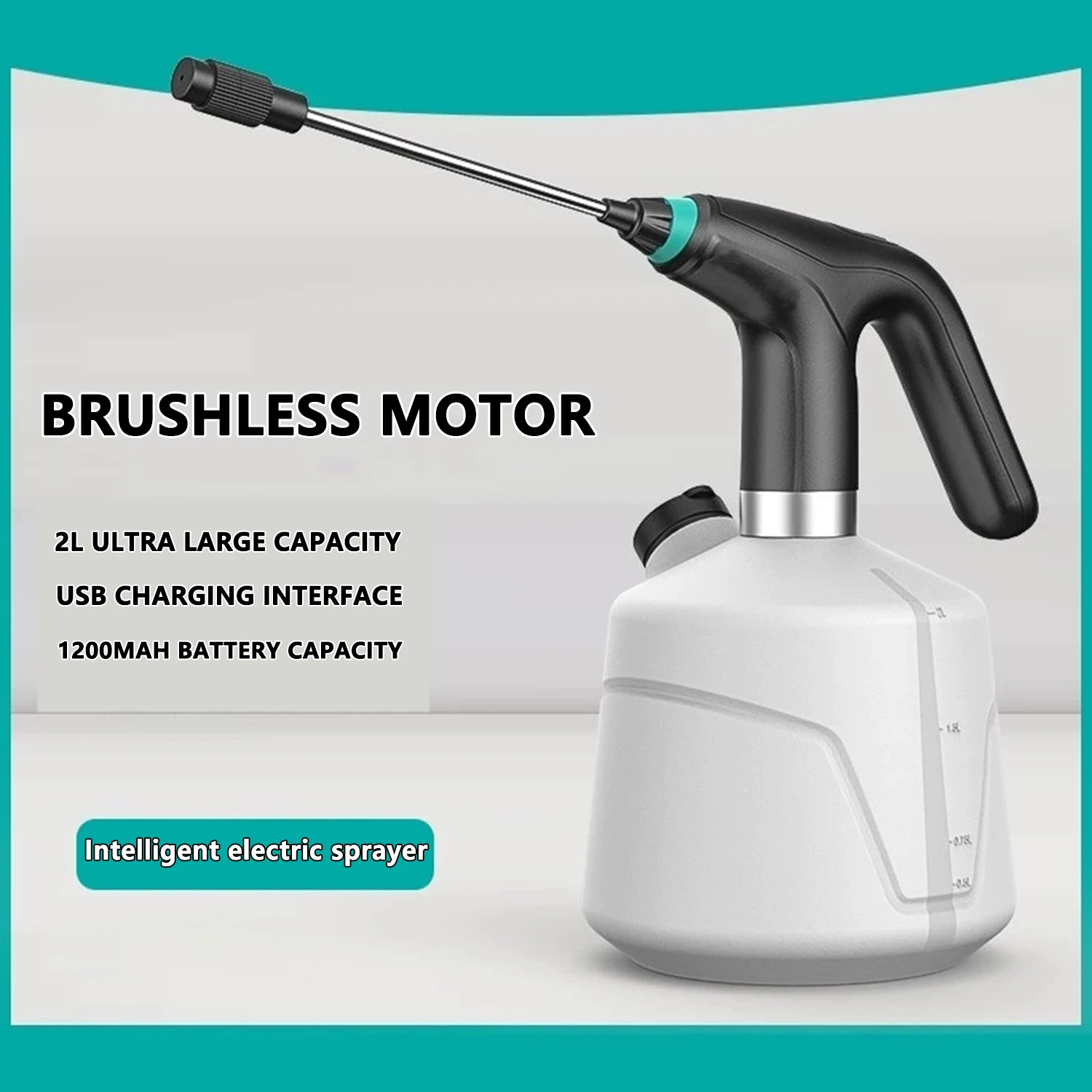 

Электрический распылитель для растений, 2 л, автоматический поливочный туманообразователь, USB электрический дезинфицирующий распылитель, поливочная машина, садовый инструмент для растений