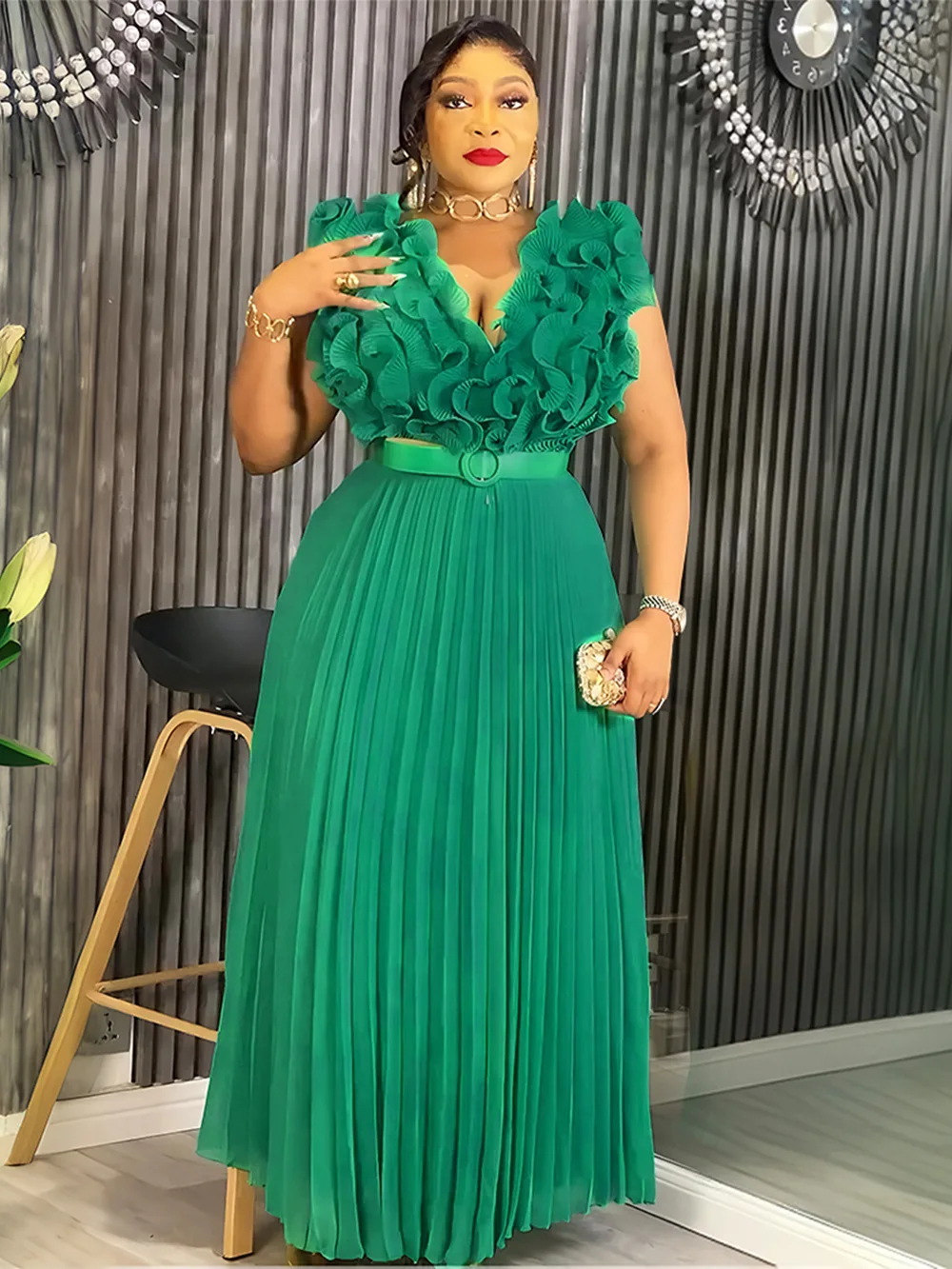 

Plus Size African Party Dresses for Women 2025 New Fashion Dashiki Ankara Wedding Evening Gown Elegant Muslim Maxi Dress