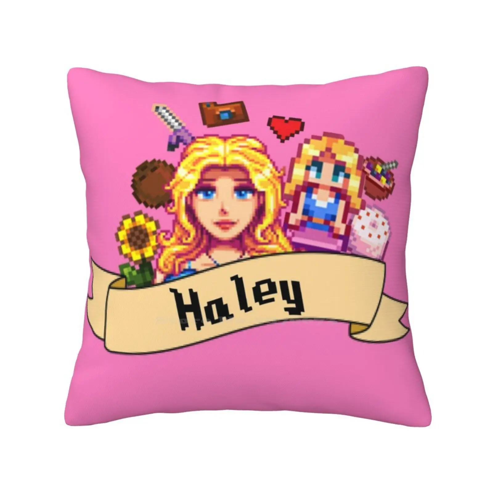 Haley-Stardew Valley Pillows Case Bedroom Home Decoration Haley Stardew Valley Haley Sdv Pelican Town