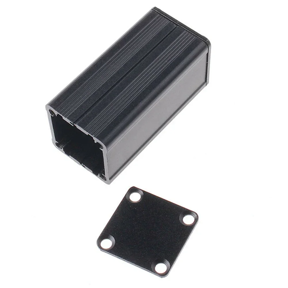 5pcs อัด PCB อลูมิเนียมกล่องสีดําอิเล็กทรอนิกส์โครงการ DIY 50x25x25 มม.ไฟฟ้าสีดําอิเล็กทรอนิกส์โครงการกล่อง