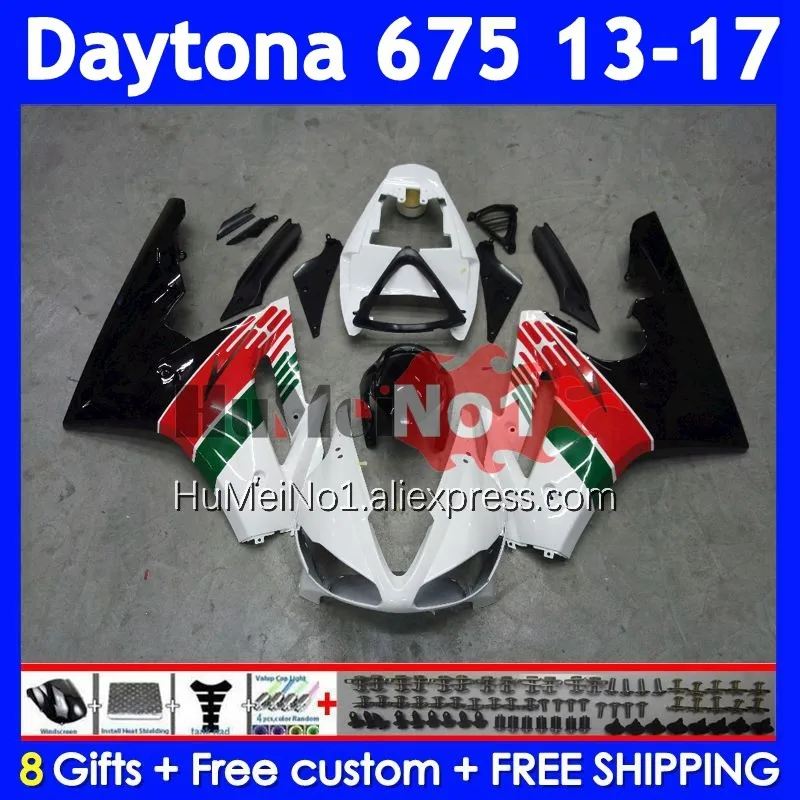 

Injection For Triumph Daytona 675 Red green Daytona-675 13 14 15 16 17 323No.106 Daytona675 2013 2014 2015 2016 2017 Fairings