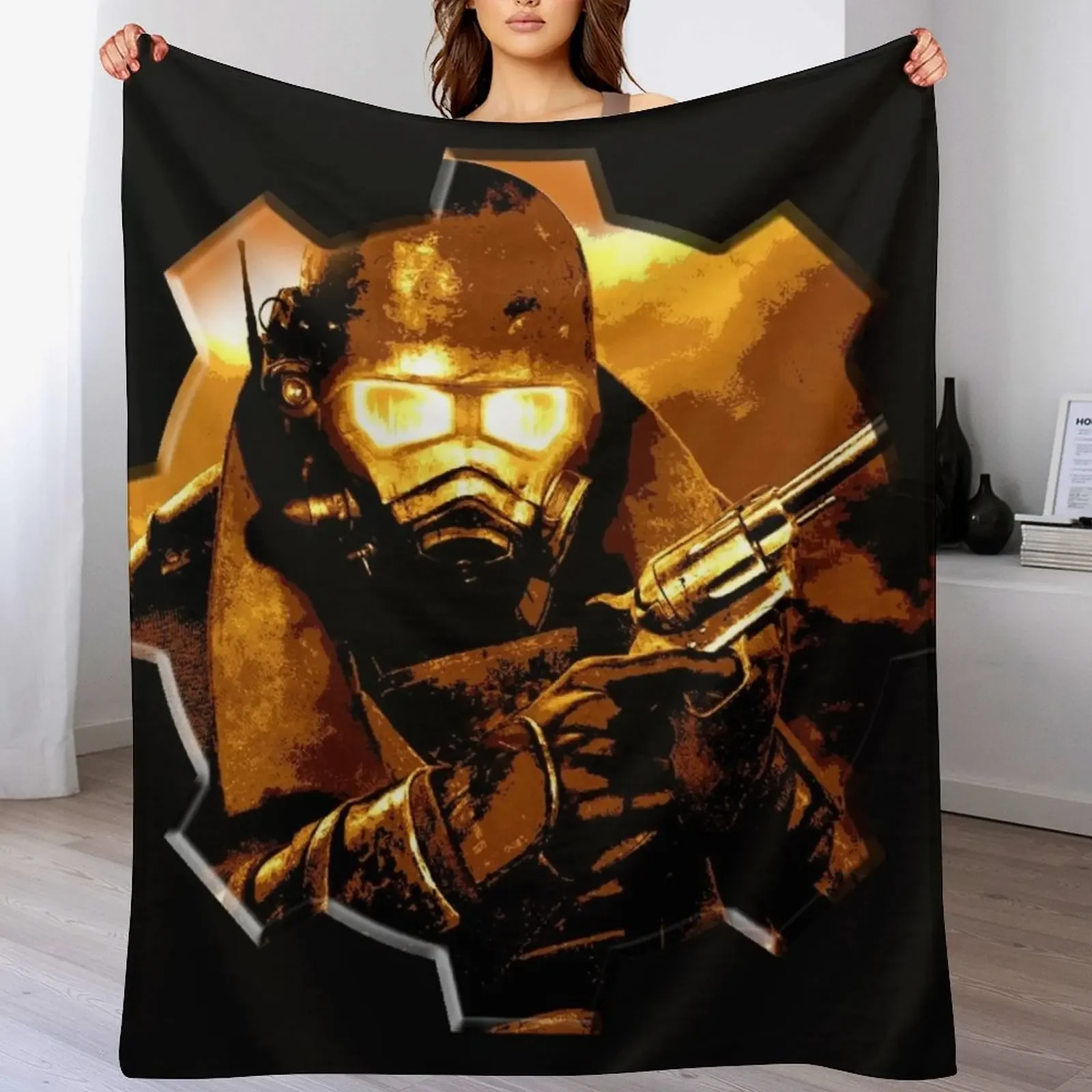 New Vegas Throw Blanket Compact Warm Blanket for Car Road Trip