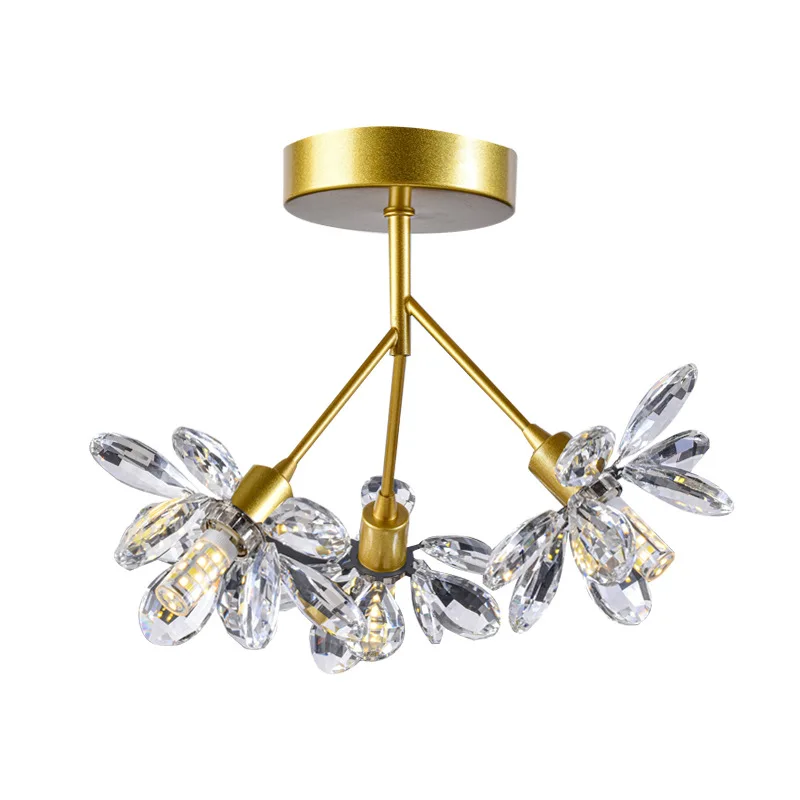 

Crystal LED ceiling light G9 replaceable light source, hallway light, entrance door simple and creative lighting fixture