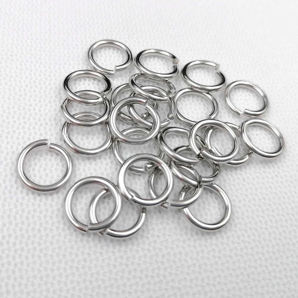 

100pcs Lot More Size Wire Cutting Process Stainless Steel Jewelry Accessories Jump Rings Jewelry Making Supplies Findings Strong