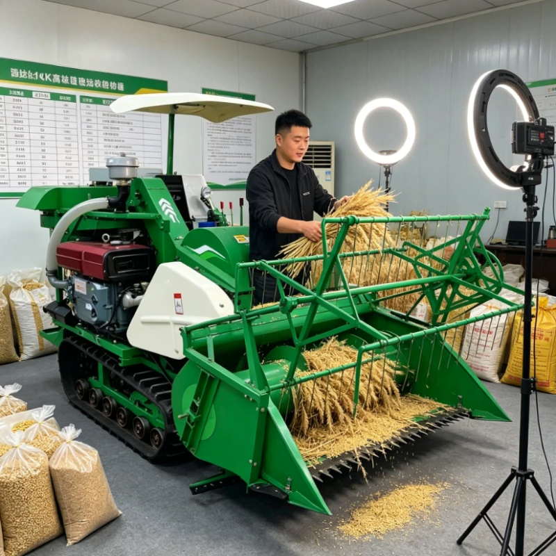 Customized 25HP Farm Tractor Grain Harvester Compact Agricultural Machine for Wheat and Crop Harvesting