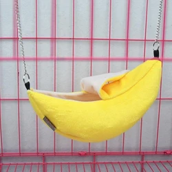 Hamster Cotton Nest Banana Shape House Hammock Bunk Bed House Toys Cage For Hamster Small Animal Bird Pet Supplies